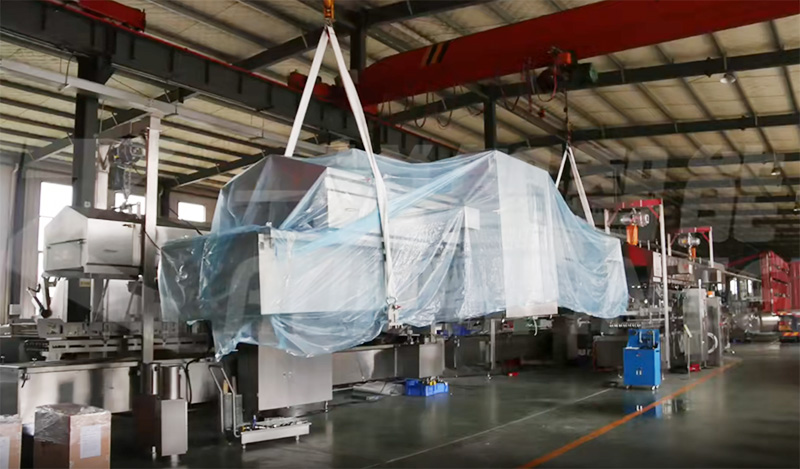 【銳智出品系列】之連續式油炸機發貨